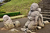 Candi Cetho - Guardian at the entrance of the complex.